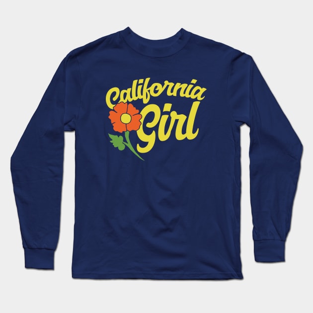 California Girl Long Sleeve T-Shirt by bubbsnugg